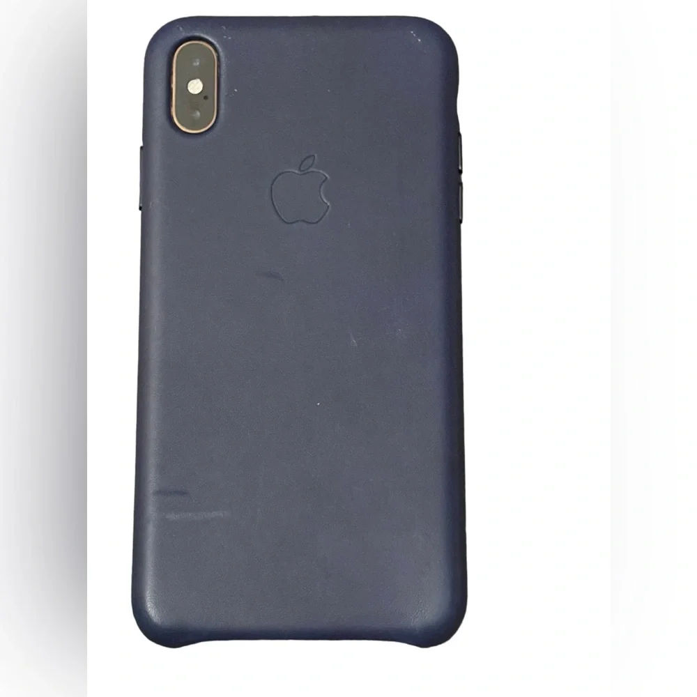 Apple iPhone Xs Max Leather Case Midnight Blue NWT